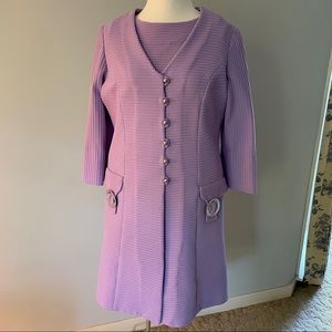 Orchid Dress With Matching Coat